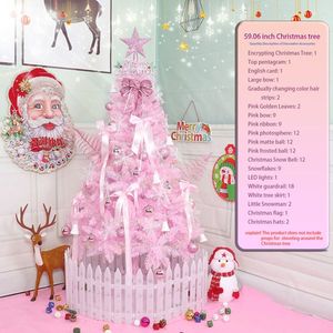 Albero di Natale rosa di 1,5 metri - Product Image 4