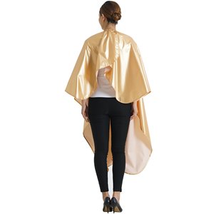 Capa Profesional para Cortar el Cabello en Salón de Belleza, Resistente al Agua, de Nailon/Poliéster, con Impresión por Sublimación Personalizada, Cuello Ajustable, Color Negro - Product Image 5