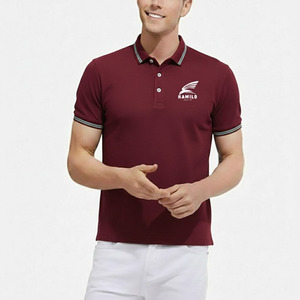 Camisetas de Hombre con Logotipo Personalizado, Última Moda 2026, Estilo Urbano con Ribete en Contraste, Talla Grande y Tejido Ligero de Secado Rápido - Product Image 3