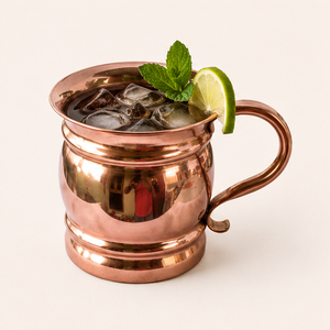 Mug à Moscow Mule en cuivre massif pur, fait main, martelé, pour bar, tasse à cocktail vintage, vente en gros - Product Image 2