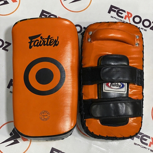 เป้าซ้อมมวย Fairtex สีส้ม หนังวัวแท้ ทนทาน อุปกรณ์ฝึกซ้อมสำหรับยิมและการฝึกซ้อมแบบสปาร์ริง - Product Image 1