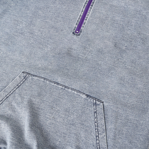 Sudadera Personalizada Omega de Mezclilla con Cierre de Cremallera, Logotipo Bordado al por Mayor, para Grupos de Fraternidad, Ropa Casual de Invierno - Product Image 6