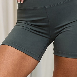 Dark Grey High Waist Fitness <b>Shorts</b> <b>Women</b> Stretch Gymwear Activewear Training Workout Performance Sports Wear - Product Image 6