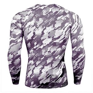 Men <b>Compression</b> Tracksuit Camouflage Print Full Length Quick Dry Breathable Sporty Fitness Gym Wear Summer Lightweight Spandex - Product Image 4
