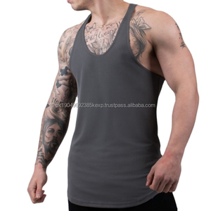 Nouveauté 2024 Débardeurs pour hommes 100% coton Respirant Sans manches Sous-vêtement confortable Slim Casual Uni Gilet pour hommes Singlet - Product Image 2
