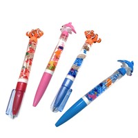 Stylos mignons en gros-Stylo à bille en plastique de conception de tête d'ours