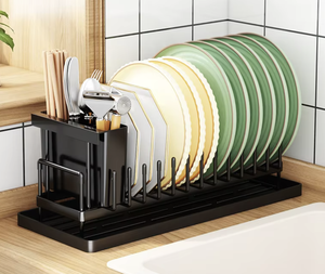 OEM/ODM <b>Small</b> Countertop Drain Bowl and Dish Rack Water Cup Storage Rack Multifunction <b>Kitchen</b> Organizer Shelf - Product Image 1