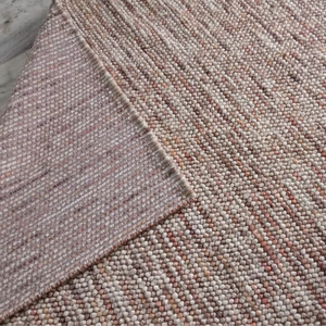 Tapis en laine fait main – Tapis en feutre épais aux tons terreux naturels pour salon, chambre et décoration intérieure - Product Image 2