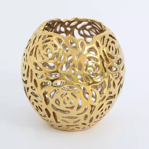 Latest Design Aluminium Flower <b>Vase</b> <b>Unique</b> Shape Wedding for Table Centerpieces Decorations by Azora industries - Product Image 6