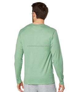 T-shirt à manches longues pour homme en coton et polyester 100% de dernière conception fabriqué sur mesure - Product Image 2