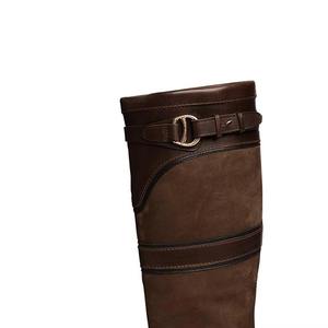 Bota de Montar para Caballo, de Cuero Sintético de Color Sólido, Protección Completa para Montar a Caballo - Product Image 4