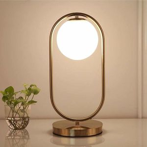 Modern Nordic Gold Globe <b>Table</b> Lamp Creative Glass Ball <b>LED</b> <b>Bedside</b> Light for Luxury Hotel Bedroom Living Room Home Decor - Product Image 4