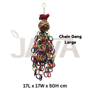 Juguetes Ecológicos para Pájaros Medianos de Java Eco-Friendly Rattan Chain Gang L, Suministros Sostenibles - Product Image 2
