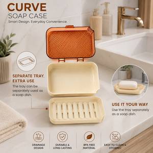 Porte-savon en plastique Reliance, style classique, durable, antidérapant, avec couvercle, plusieurs couleurs, facile à nettoyer, pour la salle de bain - Product Image 2