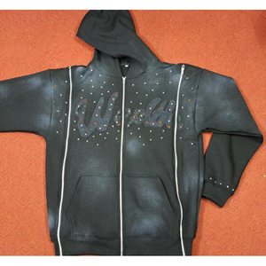 Sudaderas con Pedrería para Hombre, Hechas con el Mejor Material, de Color Sólido, Ligeras - Product Image 4