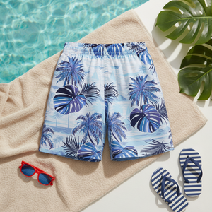 Short de bain homme personnalisé à motif floral tropical, séchage rapide, short de surf avec doublure en maille, maillot de bain 2026 - Product Image 6