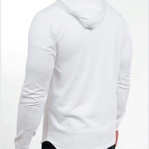Fournisseur en gros de sweats à capuche blancs vierges en mélange de coton French Terry, conception personnalisée OEM, streetwear, qualité export - Product Image 3