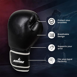 Training Boxing Gloves With Soft Palm <b>Cushioning</b> Flexible Wrist Area And Strong <b>Stitch</b> Detail Boxing Gloves - Product Image 2
