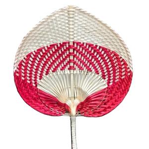 Ventilador de mano de bambú, accesorio de mano de algas marinas, artesanía para verano, 99 DATOS dorados - Product Image 3