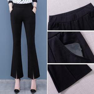 Pantalones de Vestir de Cintura Alta para Mujer, Diseño de Crepé, Pantalones Casuales para Mujer, OEM ODM - Product Image 5