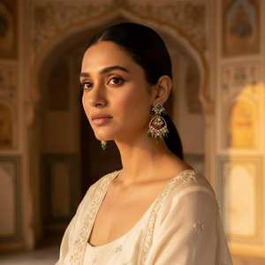 Boucles d'oreilles pendantes pour femmes, bijoux artisanaux, ensembles de boucles d'oreilles de mariée pour occasions spéciales, nouveau produit lancé, argent sterling 925 - Product Image 2