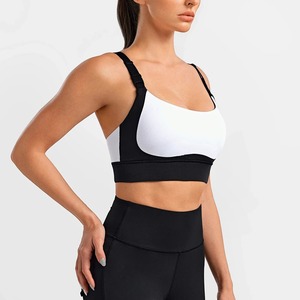 Soutien-gorge de sport respirant simple pour femme avec bretelles réglables, maintien moyen, idéal pour la gym et les activités sportives (vente en gros) - Product Image 6