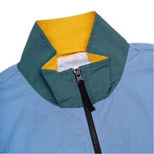 Color Block Wholesale 100% Nylon Running Windbreaker <b>Jacket</b> Best Quality Patchwork Color Zipper Windbreaker <b>Jacket</b> <b>For</b> <b>Men</b> - Product Image 5