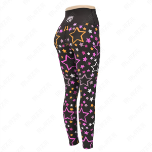 Leggings de yoga flexibles en spandex/nylon pour femmes avec taille élastique sans couture motif solide Gym Fitness and Running Pants Gear - Product Image 4
