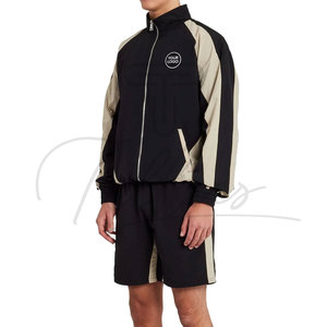 Custom Men's Spring Casual Two-Piece Zipper Track Suit Polyester/Nylon Windbreaker Jogger <b>Jacket</b> Set Reversible Quick Dry - Product Image 6