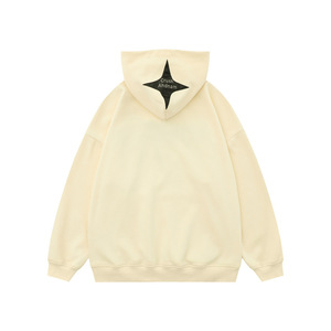 Sweat à capuche personnalisé pour homme, de haute qualité, avec logo brodé et imprimé, motif araignée floquée, vente en gros - Product Image 3