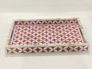 Bandeja de Servicio Especial para Eid con Incrustaciones de Hueso y Técnica de Esmaltado a Color, Precio de Fábrica, Hecho en India - Product Image 3