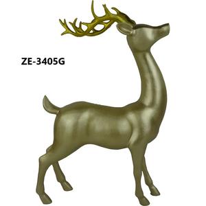 Figura Religiosa de Animal Hecha a Mano en Aluminio, Escultura Moderna Pulida y Bañada en Oro, Diseño Decorativo Premium - Product Image 1