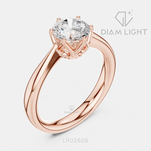 Bague de fiançailles solitaire en or blanc 14 carats avec diamant de laboratoire certifié IGI, taille brillant ronde de 1,13 carat, bijoux fins - Product Image 4