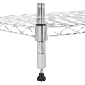 Estante de Alambre de Acero Resistente de 4 Niveles, Fácil de Montar, 350 Libras por Estante, Unidad de Almacenamiento Ajustable para Cocina y Garaje, 36 Pulgadas de Alto - Product Image 4