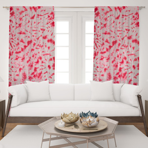 Rideau en coton doux à imprimé tie-dye, style bohème, pour chambre d'hôtes de villa, vente en gros Inde - Product Image 1