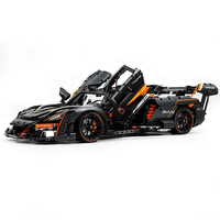 GULY 10646 Ayrton Senna, Bloques de Construcción Metálicos de Auto de Carreras, Modelo a Escala 1:8, Juguete con Control por Aplicación, Alcance de 20 m, Interior/Exterior, 3803 Bloques
