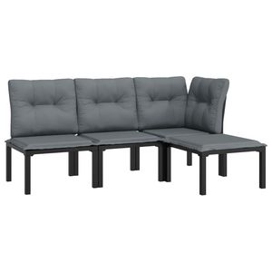 Ensemble de salon de jardin noir et gris foncé - Product Image 3