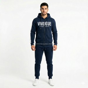 ODM Men Tracksuit Custom Print Polyester Jogging Suit Sportswear Gym Wear Wholesale Manufacturer Embroidered Tracksuits - Product Image 6
