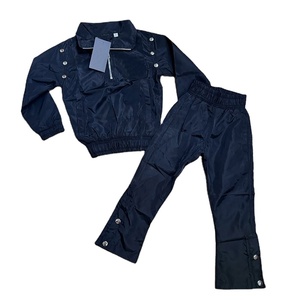 OEM Custom Suit Two Piece Short Set <b>Zip</b> <b>up</b> <b>Jacket</b> Sweat Suit Polyester Zipper Track Suit Windbreaker Tracksuit for Men - Product Image 1