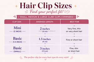 Pinza de Pelo Grande de Cuero Genuino Hecha a Mano de Primera Calidad, con Diseño a Cuadros en Turquesa y Negro, para Mujer - Product Image 2