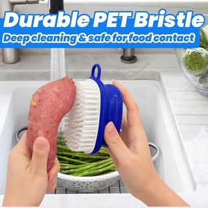 Set di 2 Spazzole Antiscivolo per Frutta e Verdura, Spazzola per Pulire Patate e Ortaggi - Utensili per Frutta e Verdura - Product Image 4