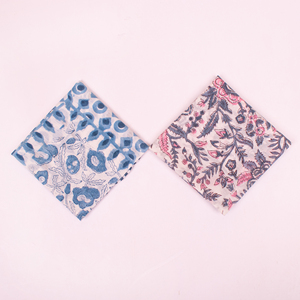 Handmade Cotton <b>Square</b> Handkerchief Floral Print Bandana <b>Scarf</b> Breathable Eco-Friendly Casual Wear Spring Summer Unisex Kerchief - Product Image 1