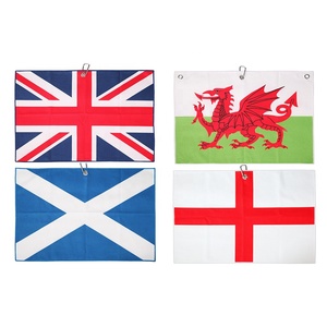 Drop Shipping <strong>UK</strong> Union Jack Series Printed Microfiber <strong>Waffle</strong> Texture Golf <strong>Towel</strong> - Product Image 2