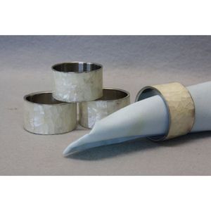 Quality Design Brass <b>MOP</b> Napkin Ring Metal Napkin Ring With <b>MOP</b> Inlay Stainless steel Napkin Ring At very reasonable Price - Product Image 5