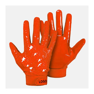 Gants de football en gros pour les détaillants, avec paume en silicone antidérapante et fermeture au poignet - Product Image 2