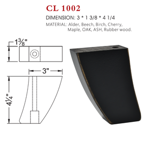 Modern Slim Curved Furniture Legs Solid Wood <b>Sofa</b> Cabinet <b>Feet</b> Replacement Minimalist Durable Design - Product Image 4