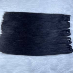 HOT Extensions de cheveux humains vietnamiens trame cheveux noirs 100% cheveux humains vietnamiens bruts de très haute qualité - Product Image 4