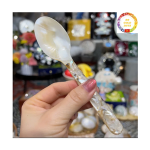 Natural Shell Caviar <b>Spoon</b> | Mother of Pearl | Smooth Polish | Restaurant Use | Wholesale - Product Image 2