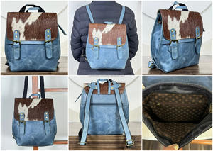 Mochila de Cuero Vacuno Genuino Vintage Elegante a Bajo Precio, Estilo Occidental de Diseñador, Disponible al por Mayor para Moda Femenina - Product Image 3