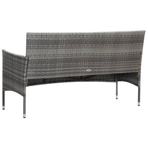 Ensemble de canapés gris et gris foncé avec coussins, ensembles de jardin - Product Image 5